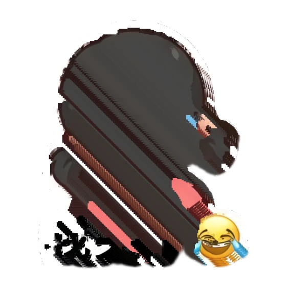 Happy girl laughing with tears of joy, very excited. Cheerful Little Girl Daily sticker for expressive chats and social replies.