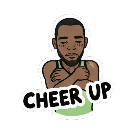 Man clapping hands together with text CLAP Cool Guy Daily Vibes sticker for expressive chats and social replies.