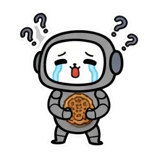 竖起大拇指点赞 Cute Robot Daily Expressions sticker for expressive chats and social replies.
