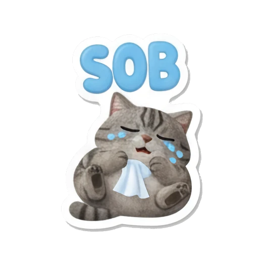 Sticker 13 from AI Sticker Pack, designed for expressive chats, social replies, and everyday reactions.