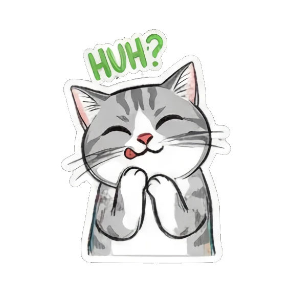 Sleepy cat ready for NAPTIME Mischievous Meow Moments sticker for expressive chats and social replies.