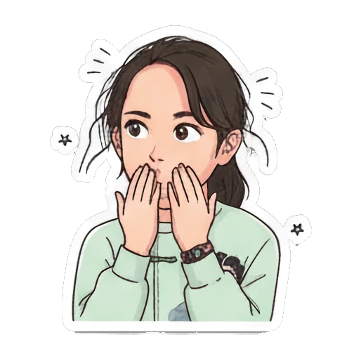 Sassy hands on hips Daily Life of a Lively Girl sticker for expressive chats and social replies.