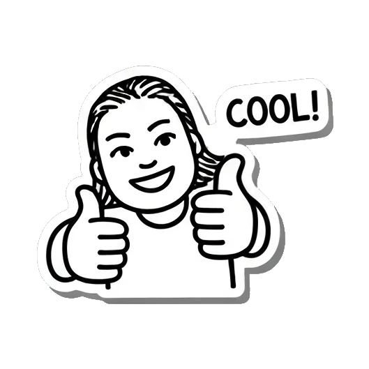 Sticker 6 from AI Sticker Pack, designed for expressive chats, social replies, and everyday reactions.
