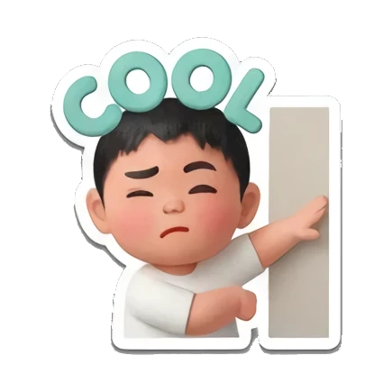 酷帅墨镜 Little Buddy's Big Feelings sticker for expressive chats and social replies.