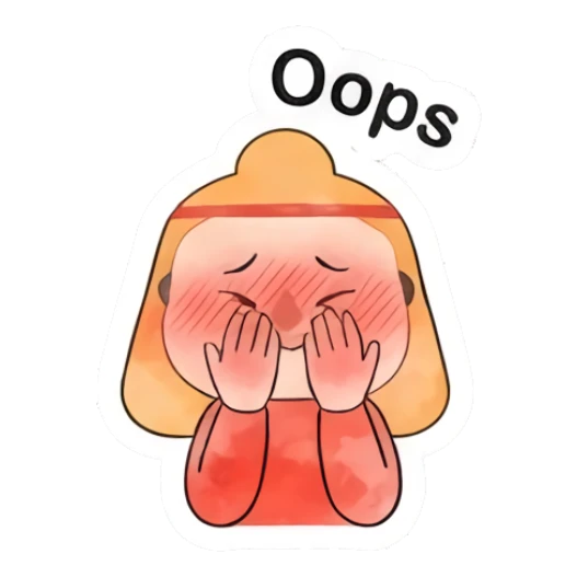 Little monk blushing and covering face in embarrassment Little Monk Daily Vibes sticker for expressive chats and social replies.