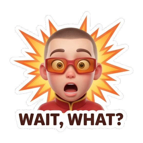 Pilot boy shocked with explosion background, surprised expression. Cool Pilot Adventures sticker for expressive chats and social replies.