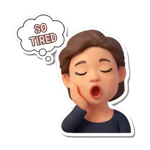 治愈系卡通女孩 Pop Mart Girl's Moods sticker for expressive chats and social replies.