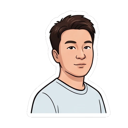 Man looking cool and confident with sparkles, text '绝了' Everyday Life of a Friendly Guy sticker for expressive chats and social replies.