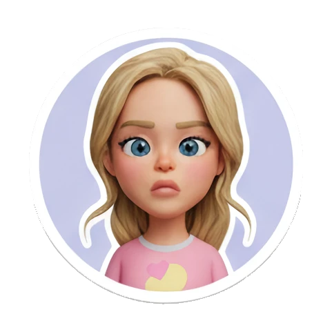 喝咖啡提神 Blonde Girl Daily Vibes sticker for expressive chats and social replies.