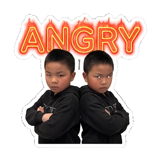 Sticker 4 from AI Sticker Pack, designed for expressive chats, social replies, and everyday reactions.