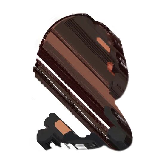Brunette girl with heart-shaped eyes making a heart gesture with hands. Chibi Brunette Girl Daily sticker for expressive chats and social replies.