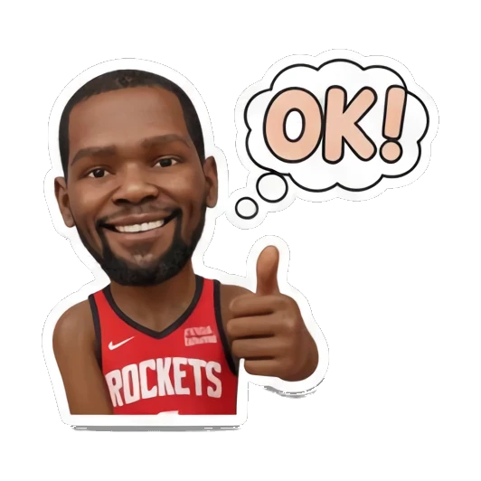 Basketball player giving a thumbs up with an OK speech bubble. Basketball Star Expressions sticker for expressive chats and social replies.