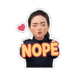 比赞OK Uniformed Girl's Daily Moods sticker for expressive chats and social replies.