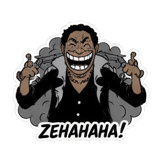 expressive anime faces Anime Adventure Crew sticker for expressive chats and social replies.