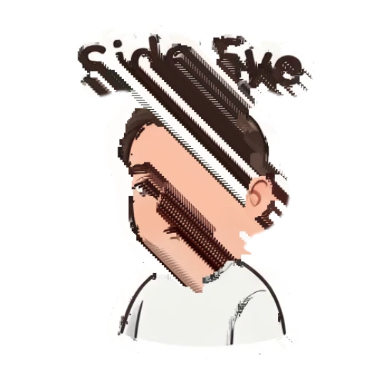 Man with beard and glasses giving a skeptical side eye Gentle Bearded Man Daily sticker for expressive chats and social replies.