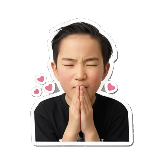 双手合十祈祷 Dynamic Boy Expressions sticker for expressive chats and social replies.