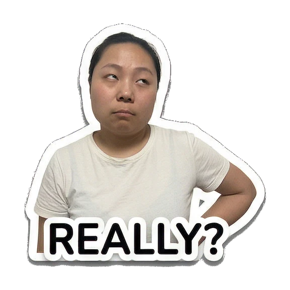 Sticker 2 from AI Sticker Pack, designed for expressive chats, social replies, and everyday reactions.
