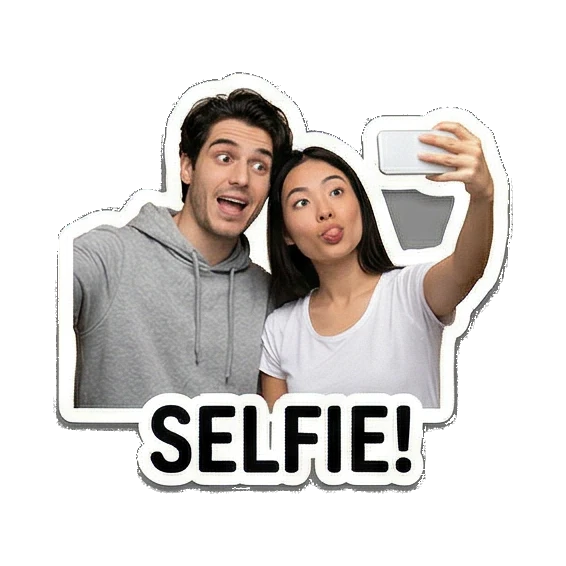 无奈翻白眼 Couple Daily Vibes sticker for expressive chats and social replies.
