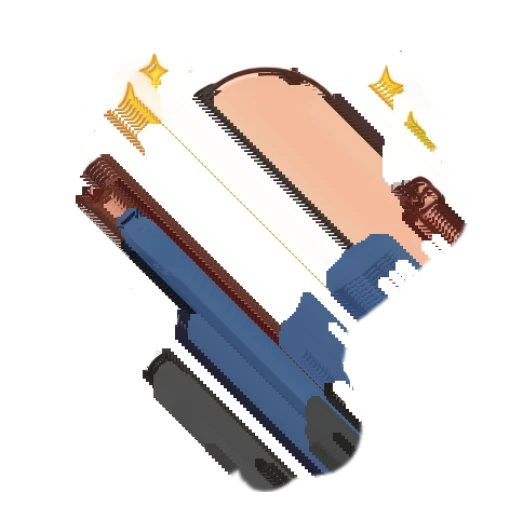 Bald man jumping with excited star eyes Bald Guy Daily Life sticker for expressive chats and social replies.