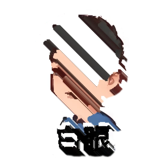 Young man rolling eyes with a bored expression Cheerful Young Man Daily Expressions sticker for expressive chats and social replies.