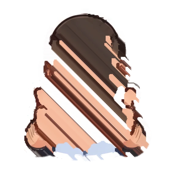 Bearded man giving a double thumbs-up with a friendly smile Cheerful Bearded Office Guy sticker for expressive chats and social replies.