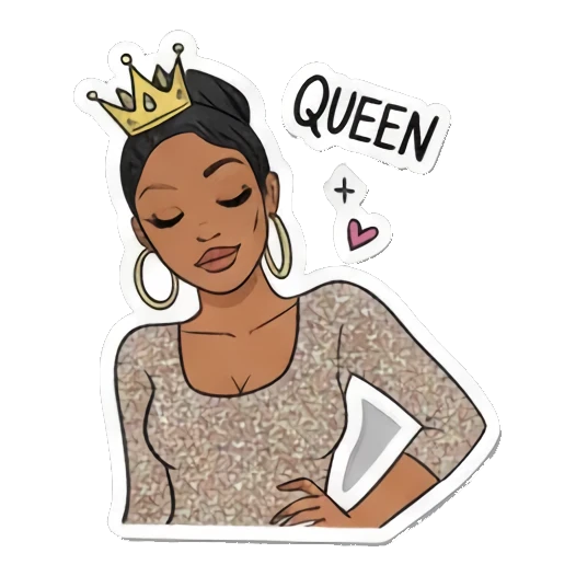 沉思冥想中 Doodle Girl Moods sticker for expressive chats and social replies.