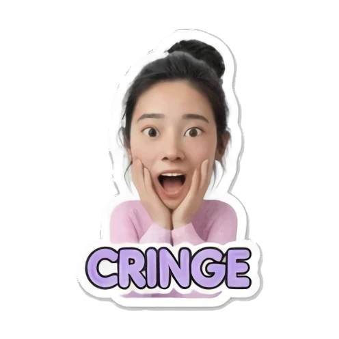 感动流泪的女孩 Modern Girl Expressions sticker for expressive chats and social replies.