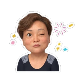 mother laughing Cheerful Mom Daily Life sticker for expressive chats and social replies.