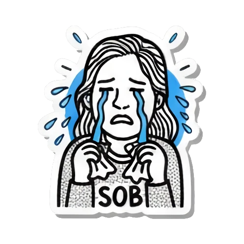 Sticker 13 from AI Sticker Pack, designed for expressive chats, social replies, and everyday reactions.