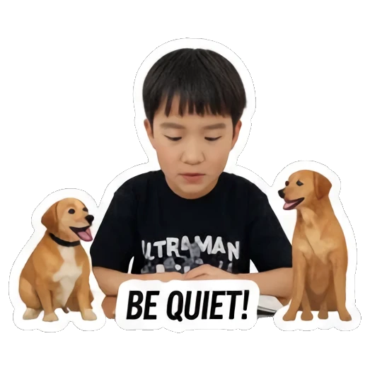 boy stressed Little Student Struggles sticker for expressive chats and social replies.