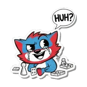 Gamer cat crying while playing a game with text HUH Gamer Cat Adventures sticker for expressive chats and social replies.