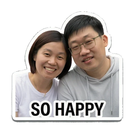 couple hugging tightly Sweet Couple Moments sticker for expressive chats and social replies.
