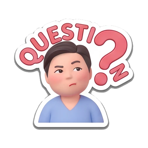 Confused questioning look Playful Card Gamer sticker for expressive chats and social replies.
