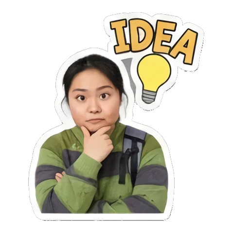 Sticker 16 from AI Sticker Pack, designed for expressive chats, social replies, and everyday reactions.