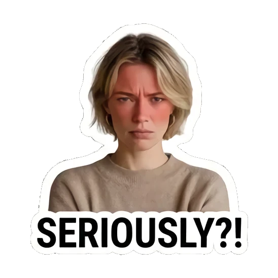 Sticker 4 from AI Sticker Pack, designed for expressive chats, social replies, and everyday reactions.