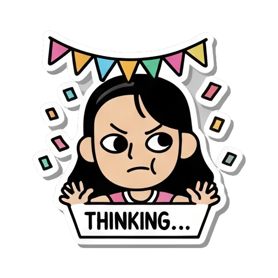 元气少女形象 Daily Life of a Girl sticker for expressive chats and social replies.