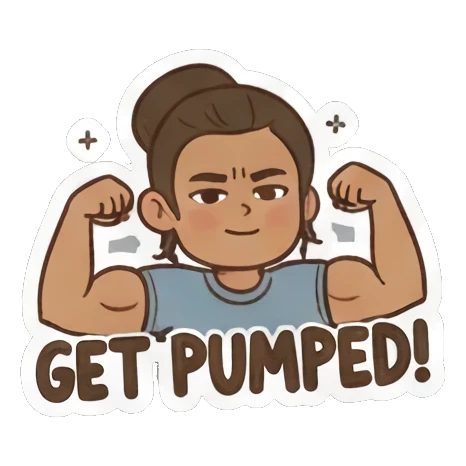 Girl enjoying pizza, "Food Is Life". Girl's Daily Vibes sticker for expressive chats and social replies.