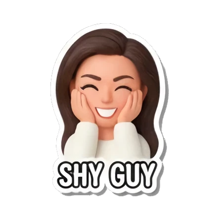 害羞，捂脸 Cute Girl's Daily Moods sticker for expressive chats and social replies.