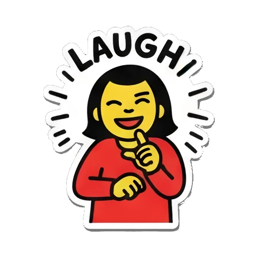 女孩点头赞同 Pop Art Girl Expressions sticker for expressive chats and social replies.