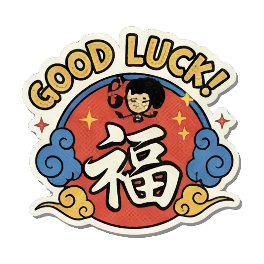 福字好运来 Joyful New Year Boy sticker for expressive chats and social replies.