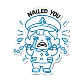 水手比赞成功 Sailor's Expressive Adventures sticker for expressive chats and social replies.