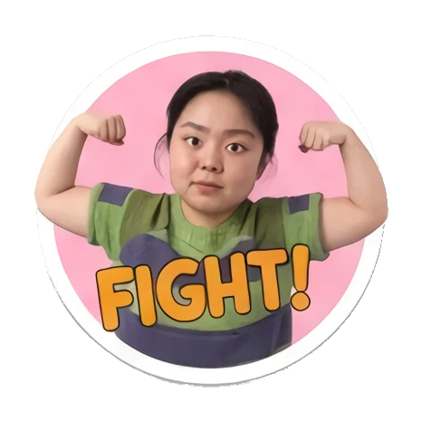 亚洲女孩表情 My Many Moods sticker for expressive chats and social replies.