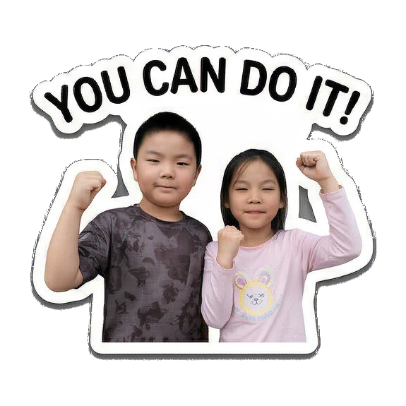 互相加油打气 Siblings Daily Vibes sticker for expressive chats and social replies.