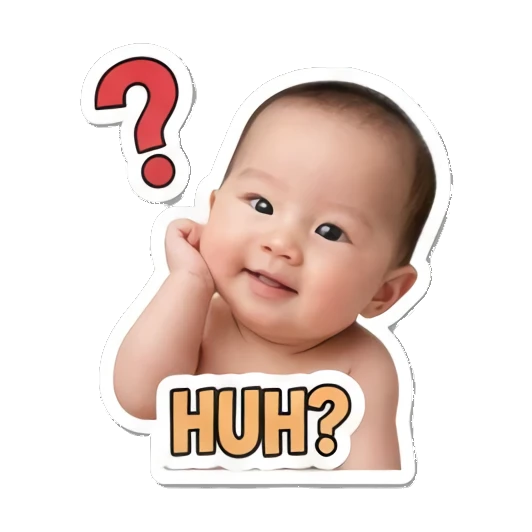穿披风的英雄宝宝 Little Baby Expressions sticker for expressive chats and social replies.