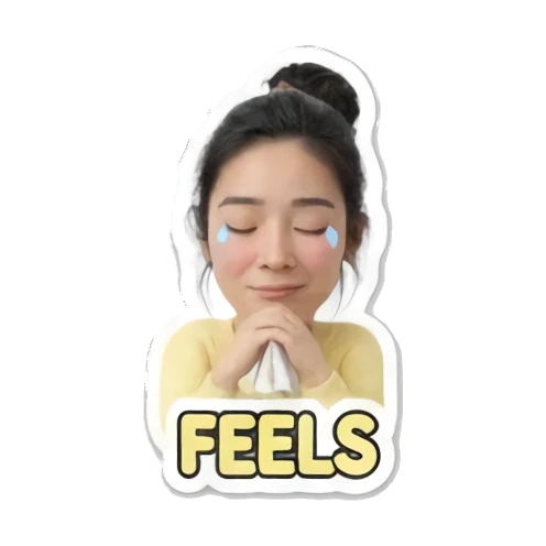 坐在云端的女孩 Modern Girl Expressions sticker for expressive chats and social replies.