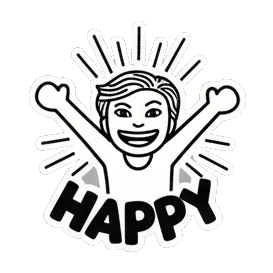 由衷快乐的笑容 Pop Art Moods sticker for expressive chats and social replies.