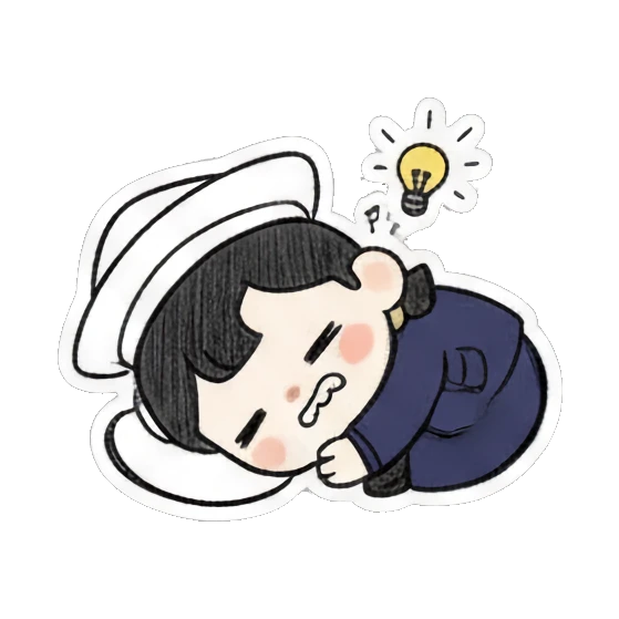困倦水手晚安 Little Sailor's Daily Fun sticker for expressive chats and social replies.