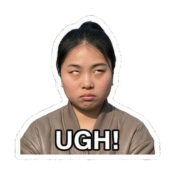 Sticker 6 from AI Sticker Pack, designed for expressive chats, social replies, and everyday reactions.