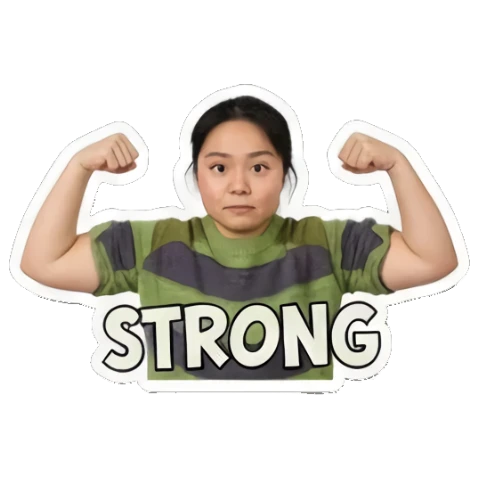 Sticker 13 from AI Sticker Pack, designed for expressive chats, social replies, and everyday reactions.