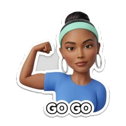 云端悠闲喝饮料 Cheerful 3D Girl Expressions sticker for expressive chats and social replies.